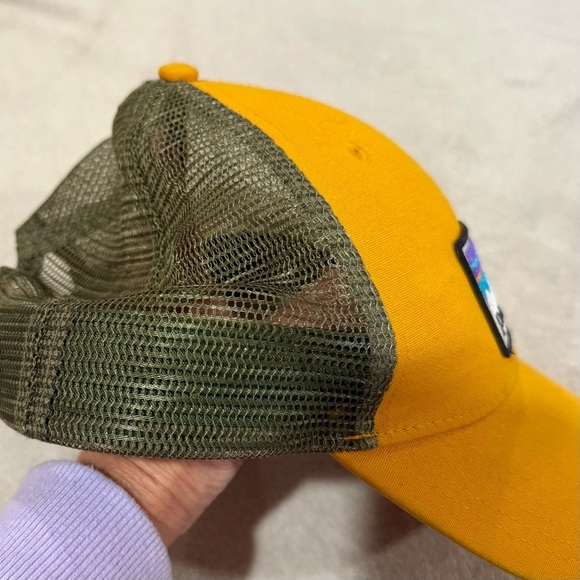 Patagonia Mustard and Olive Trucker Hat- One size - Picture 6 of 7